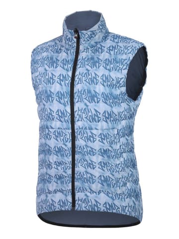Protective Doorgestikte bodywarmer "Writer" lichtblauw/donkerblauw