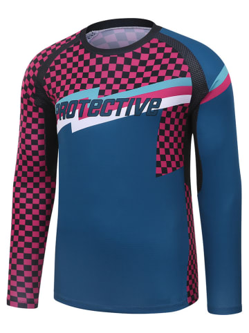 Protective Functioneel shirt "King of vert" petrol/roze