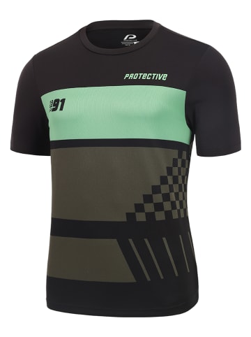 Protective Fahrradshirt "Watch Gator" in Khaki/ Schwarz