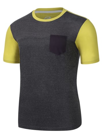 Protective Functioneel shirt antraciet/geel