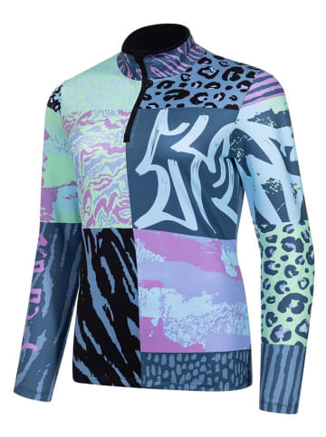 Protective Fietsshirt "Pix" blauw/meerkleurig