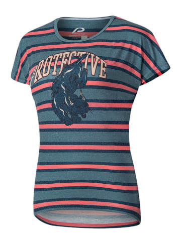Protective Fietsshirt groen/oranje