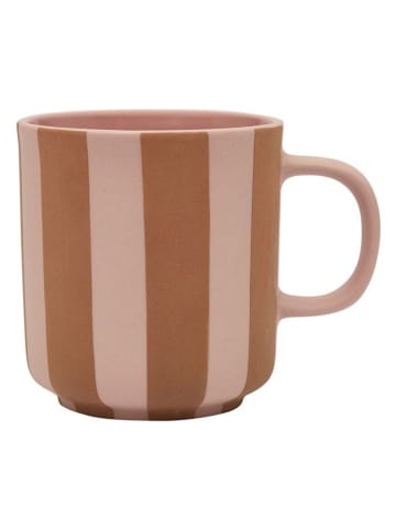 OYOY living design Koffiekop "Toppu" lichtbruin/lichtroze - 350 ml