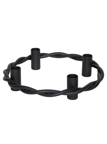 OYOY living design Adventskerzenständer "Mellow" in Schwarz - Ø25,5 cm