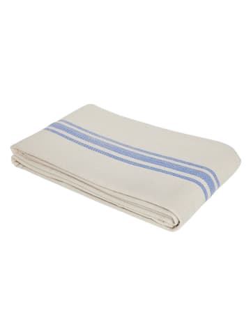OYOY living design Tafellaken "Linu" crème/lichtblauw - (L)260 x (B)140 cm