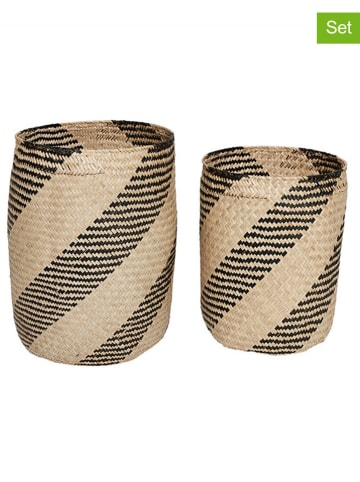 OYOY living design 2-delige set: opbergmanden bruin/beige