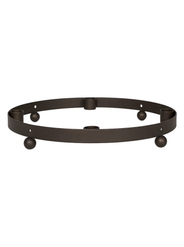 OYOY living design Świecznik adwentowy "Pearl" w kolorze brązowym - Ø 31,5 cm