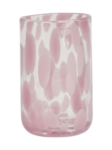 OYOY living design Glas "Jali" in Rosa - Ø6,8 x (H)10,5 cm