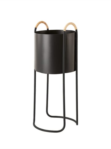 OYOY living design Plantenhouder "Maki" zwart - (B)24 x (H)55 x (D)22 cm