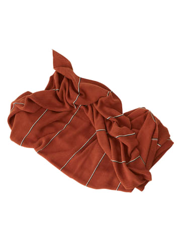 OYOY living design Plaid "Rivi" terracotta - (L)184 x (B)134 cm