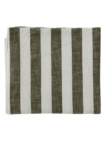 OYOY living design Tafellaken "Striped" kaki - (L)260 x (B)140 cm