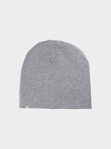 4F Wende-Beanie in Grau/ Blau