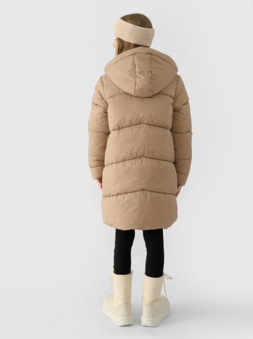 4F Steppmantel in Beige