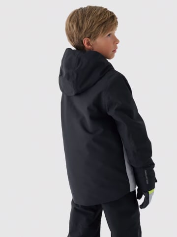 4F Ski-/ Snowboardjacke in Grau/ Schwarz