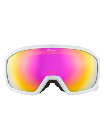 Alpina Ski-/ Snowboardbrille "Scarabeo JR" in Weiß/ Pink