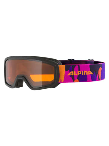 Alpina Ski-/ Snowboardbrille "Scarabeo JR" in Schwarz/ Orange