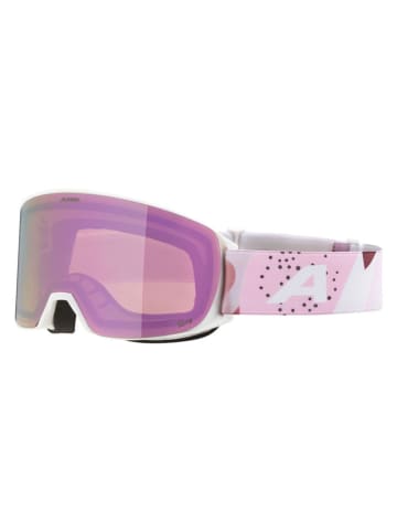 Alpina Ski-/ Snowboardbrille "Nakiska-Q-Lite" in Weiß/ Lila