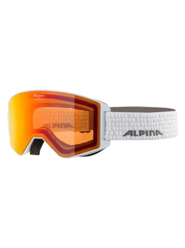 Alpina Ski-/ Snowboardbrille "Narkoja-Q-Lite" in Weiß/ Orange