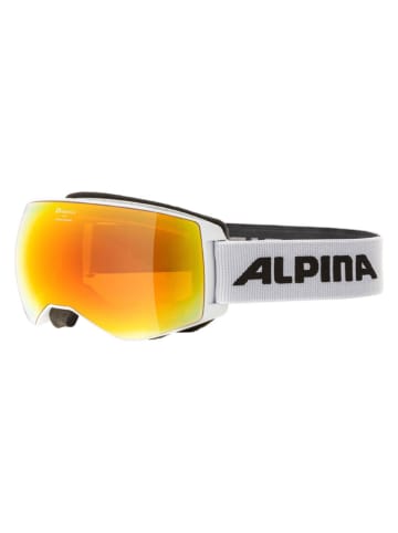 Alpina Ski-/ Snowboardbrille "Naator-Q-Lite" in Weiß/ Orange