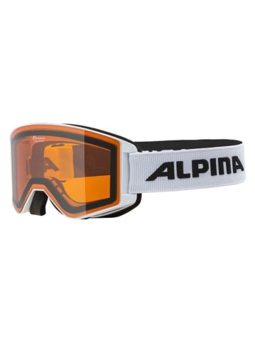 Alpina Ski-/ Snowboardbrille "Narkoja" in Weiß/ Orange