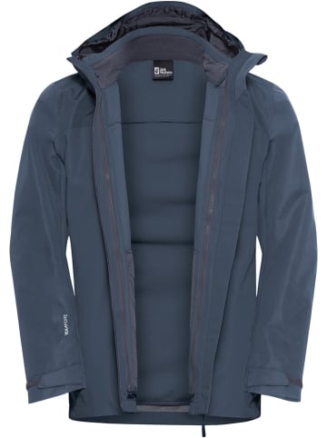 Jack Wolfskin 3in1-Funktionsjacke "Taubenberg" in Dunkelblau