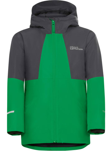 Jack Wolfskin Kurtka zimowa "Actamic" w kolorze zielono-antracytowym