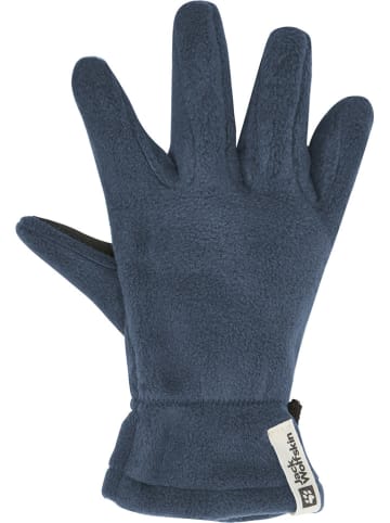 Jack Wolfskin Fingerhandschuhe "Fleece" in Dunkelblau