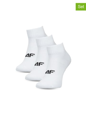 4F 3er-Set: Socken in Weiß