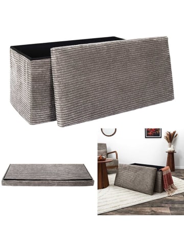 THE HOME DECO FACTORY Opbergkruk beige - (B)76 x (H)38 x (D)38 cm