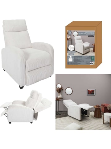 THE HOME DECO FACTORY Fauteuil wit - (B)69 x (H)95 x (D)100 cm