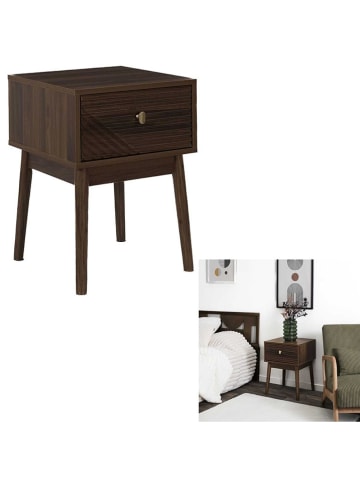 THE HOME DECO FACTORY Nachtkastje "Tiffany" bruin - (B)40 x (H)55 x (D)40 cm