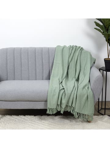 THE HOME DECO FACTORY Sprei groen - (L)160 x (B)130 cm