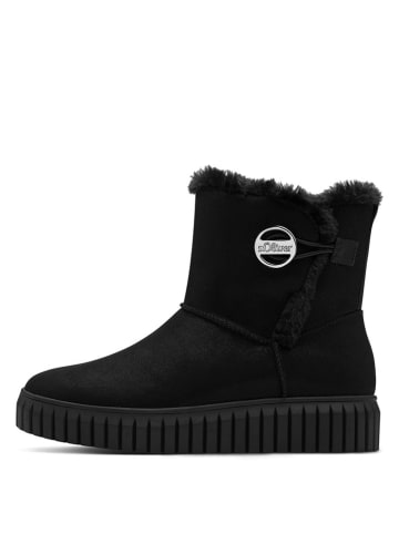 s.Oliver Winterboots in Schwarz