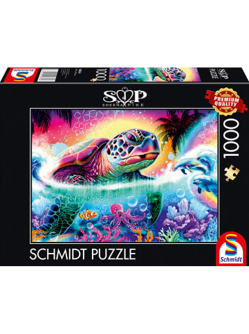 Schmidt Spiele 1.000tlg. Puzzle "Neon Schildkröte" - ab 14 Jahren