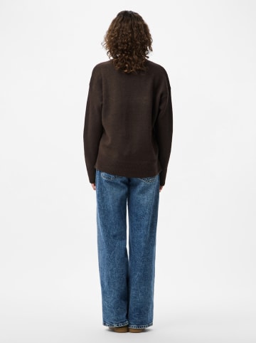 Pieces Pullover in Braun