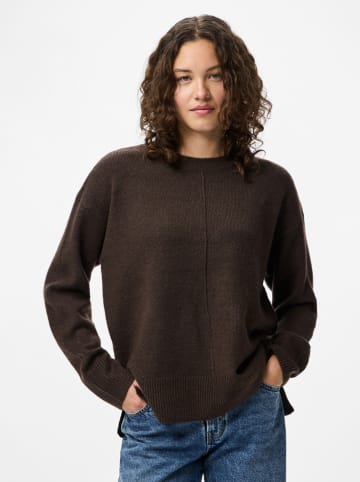Pieces Pullover in Braun