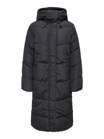 ONLY Doorgestikte mantel zwart