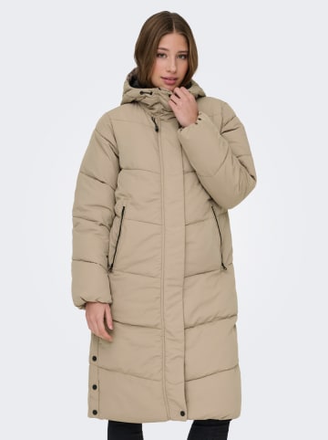 ONLY Doorgestikte mantel beige