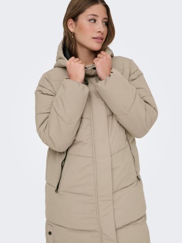 ONLY Płaszcz pikowany w kolorze beżowym