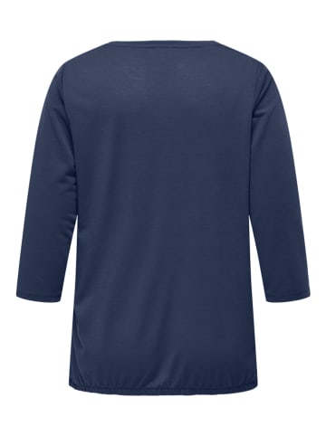ONLY Carmakoma Bluse in Dunkelblau