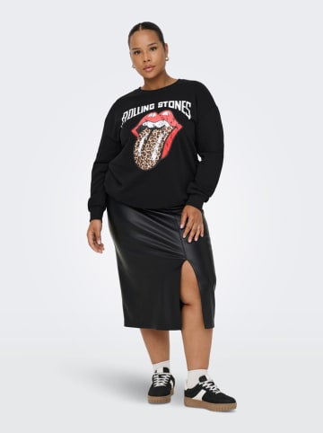 ONLY Carmakoma Sweatshirt in Schwarz