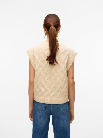 Vero Moda Bezrękawnik w kolorze beżowym