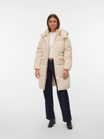 Vero Moda Płaszcz pikowany w kolorze beżowym