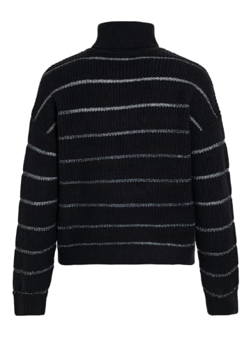 Vila Rollkragenpullover "Vizara" in Schwarz