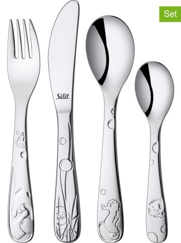 Silit 4tlg. Kinder-Edelstahl-Besteckset "Aquarama"