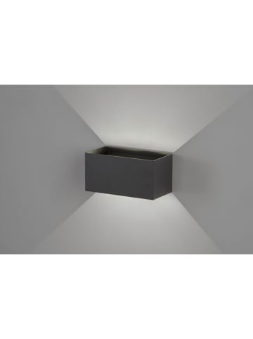 FISCHER & HONSEL Ledbuitenlamp "Wallo" zwart - (B)20 x (H)10 x (D)10 cm