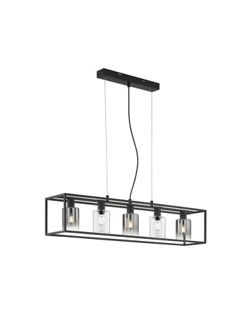 FISCHER & HONSEL Hängeleuchte in Schwarz/ Grau - (B)59 x (H)18 cm