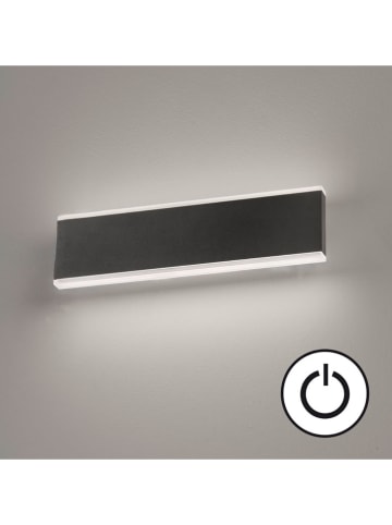 FISCHER & HONSEL Led-wandlamp "Muur" zwart - (B)30,5 x (H)8 x (D)5 cm