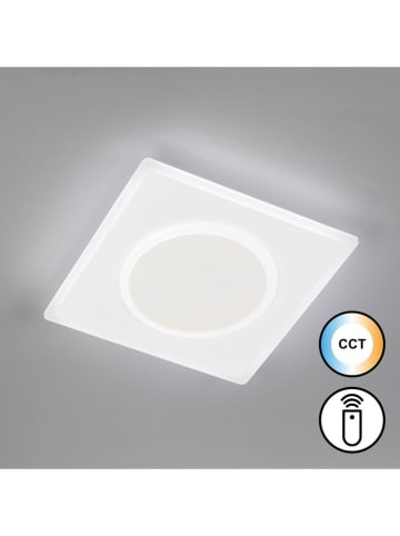 FISCHER & HONSEL Lampa sufitowa LED "Bisi" w kolorze białym - 38 x 6 x 38 cm