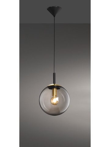 FISCHER & HONSEL Plafonnière "Dini" zwart - Ø 25 cm x (H)140 cm